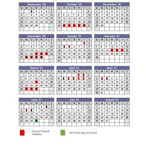 Calendar | Rosedale School